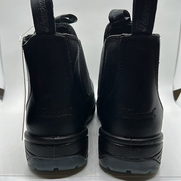 Thorogood Job Fitted NIB Black Leather Work Boots Shoes **Size 9.5** - Picture 5 of 6
